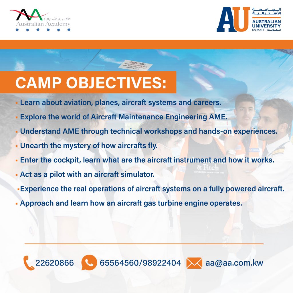 Junior Aviation Camp Australian University and Australian Academy